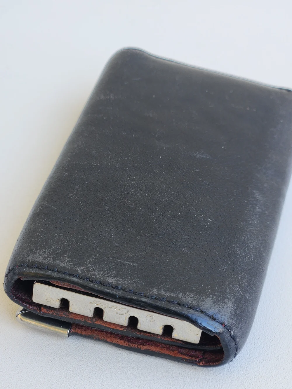 Vintage Must de Cartier Burgundy Leather 4-Hook Key Case - Rare Silver Hardware